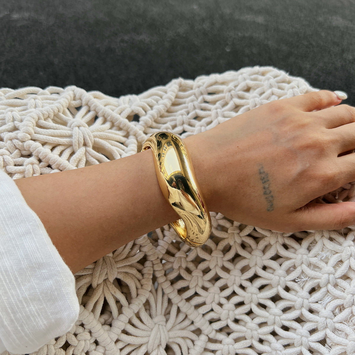 XL Golden Bangle
