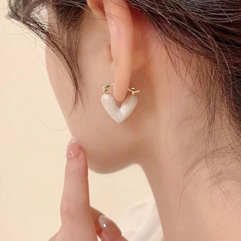Heart Eyes Hoop Earrings