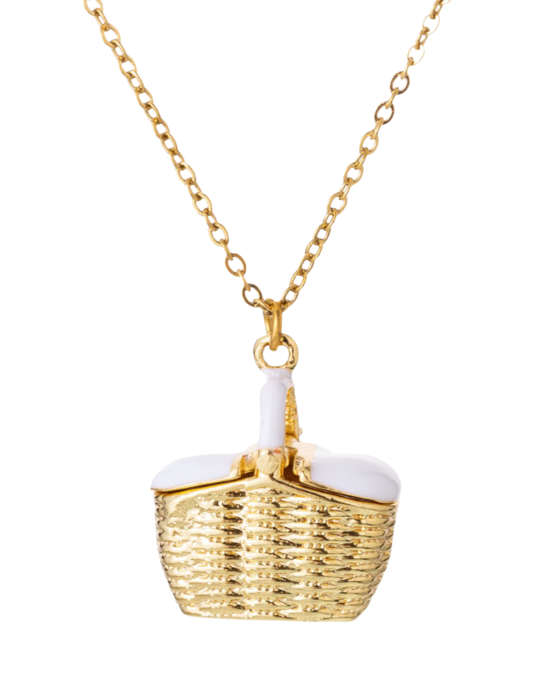 Make it a Date Picnic Basket Necklace