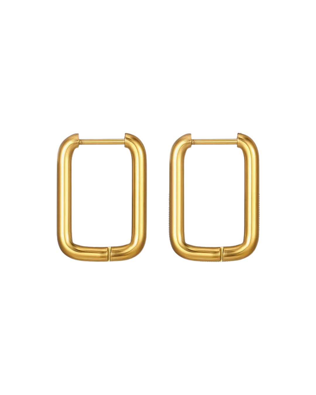 Squared everyday hoop earring