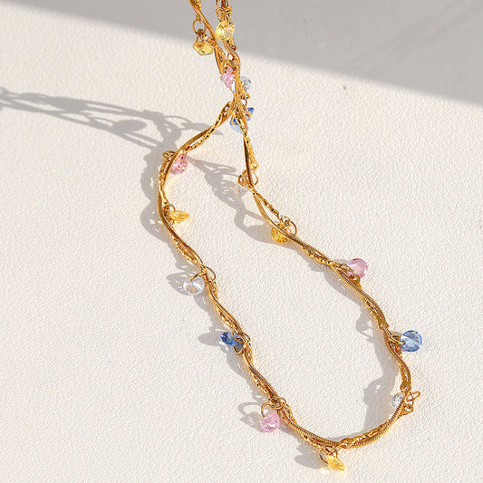 French Heart Whimsical Necklace