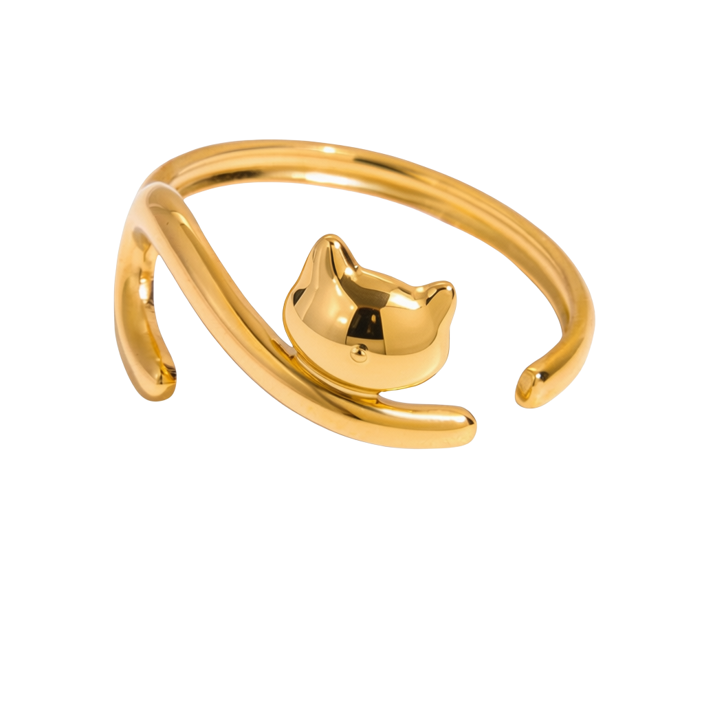 Pretty Little Kitty Statement Ring