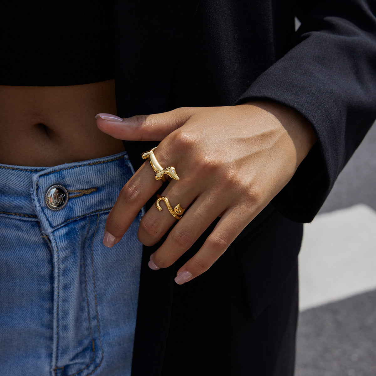 Pretty Little Kitty Statement Ring