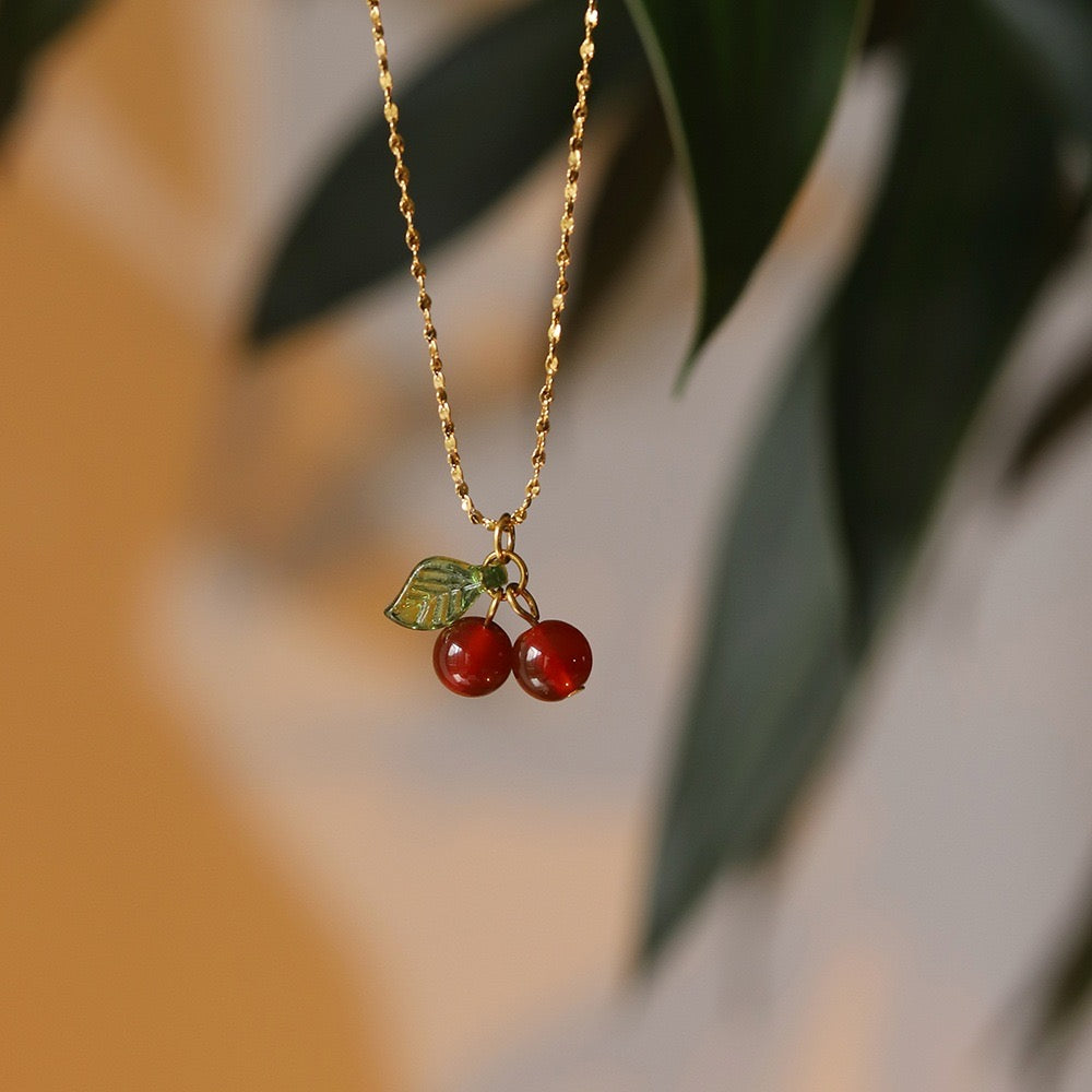 Cherry on Top Statement Necklace