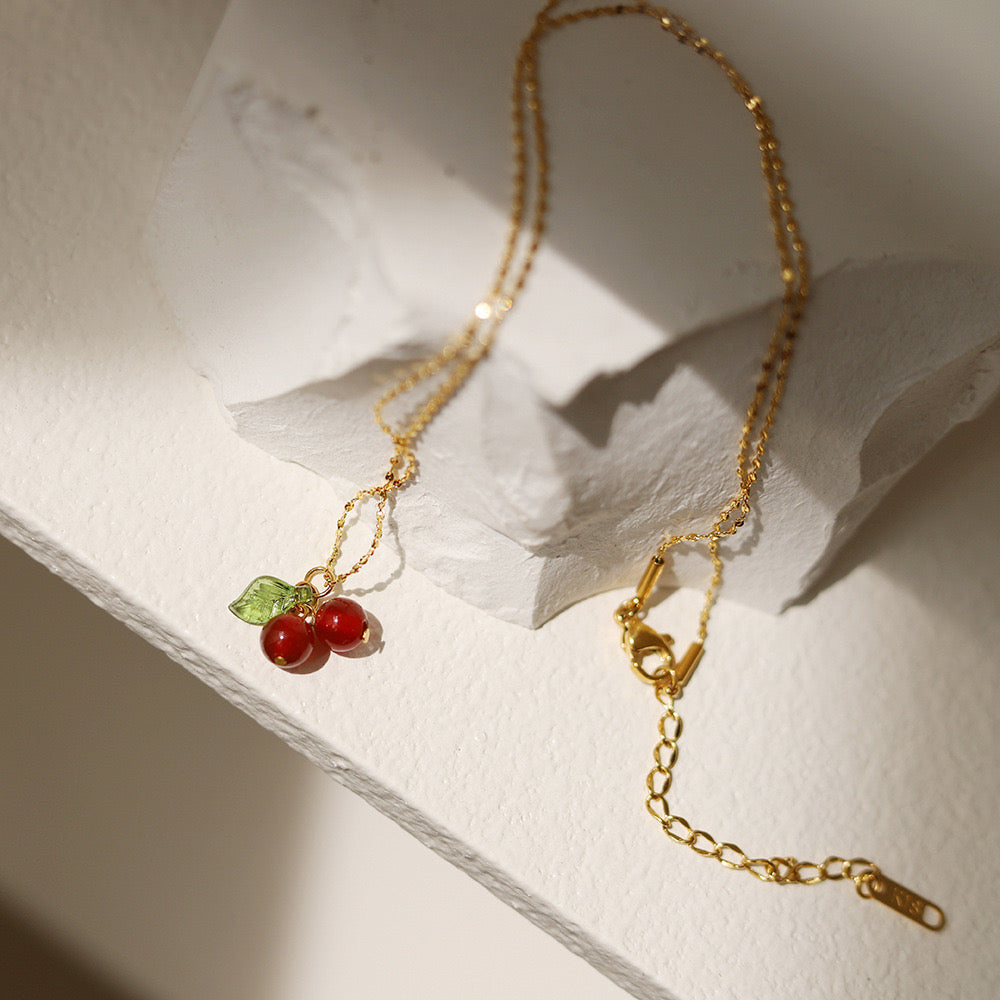 Cherry on Top Statement Necklace