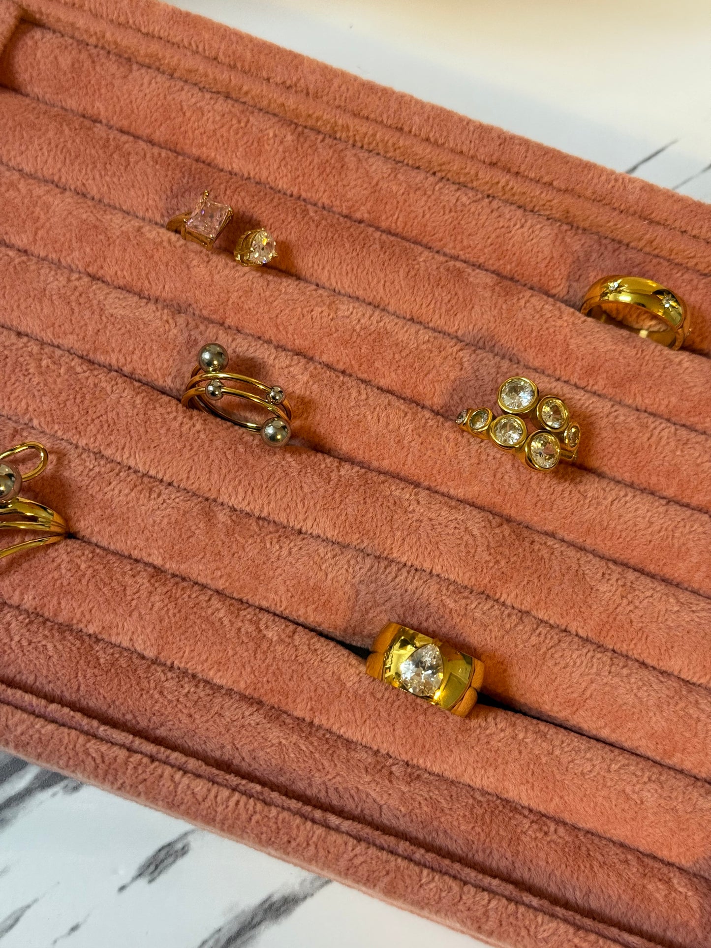 The Pod diamond Stacking ring