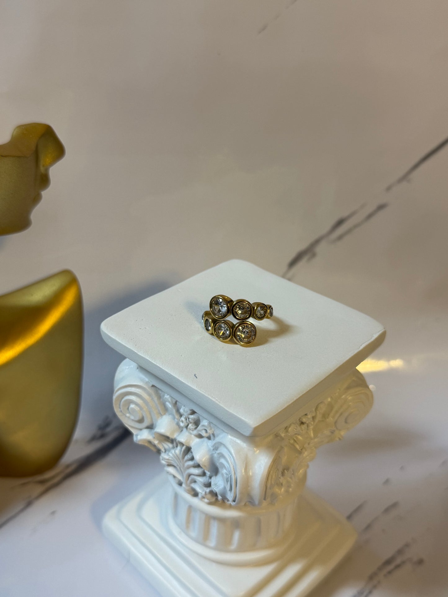 The Pod diamond Stacking ring