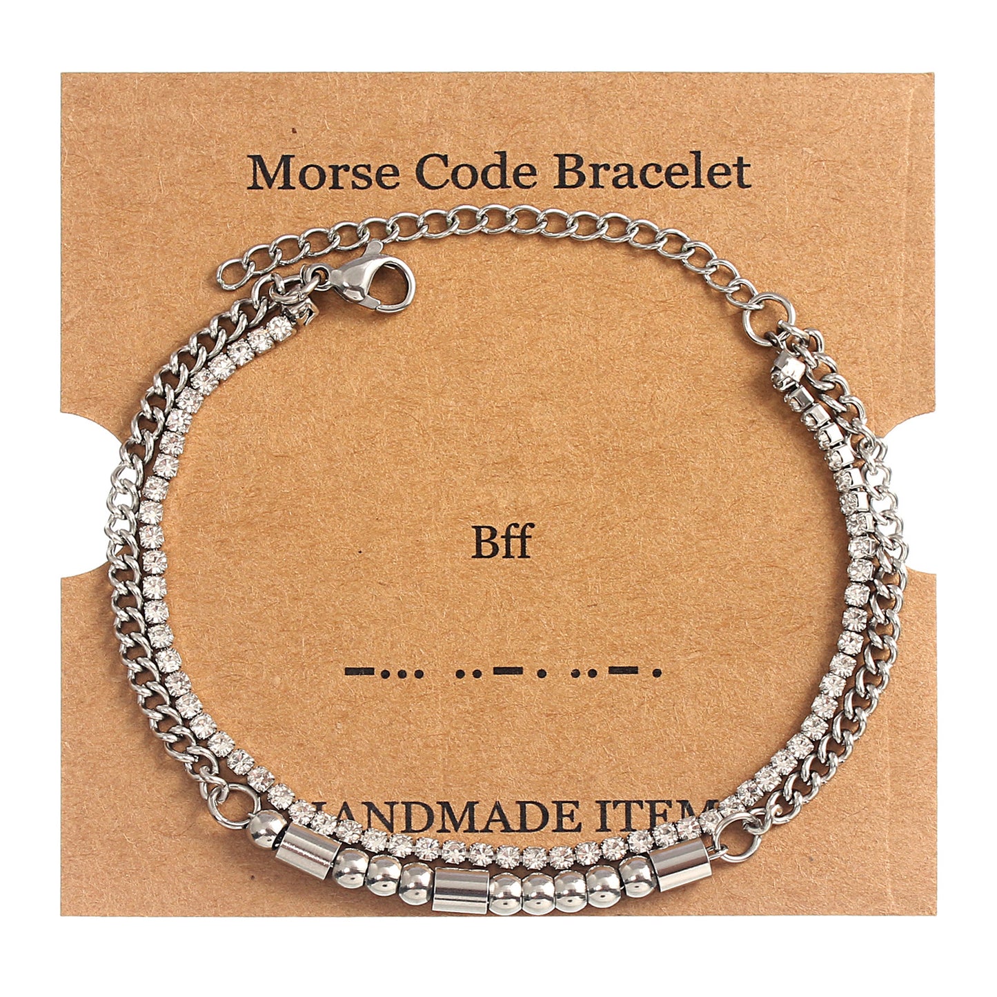 Morse code affirmation bracelet