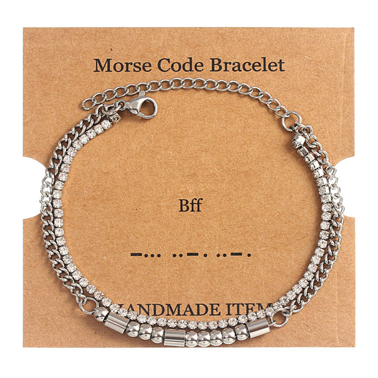 Morse code affirmation bracelet