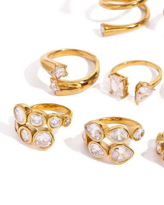 The Pod diamond Stacking ring